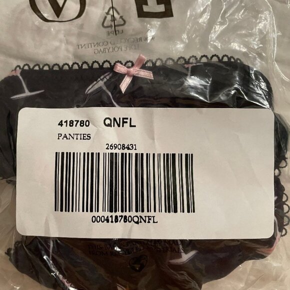 🌷 Mailed to Erin with her order🌷 VS THONG PANTY SILK - MARTINI GLASS DESIGN - - Picture 5 of 5